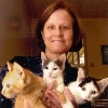Dr. Levy with Cats